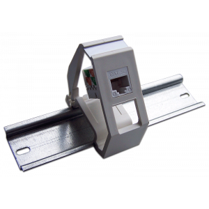 Рамка на DIN-рейку для установки модуля типа Keystone, белая